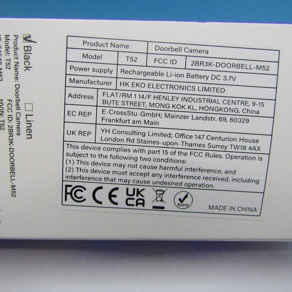 Doorbell Camera | Human Detection | 2.4GHz | Night Vision | Two Way Talk - Picture 3 of 5